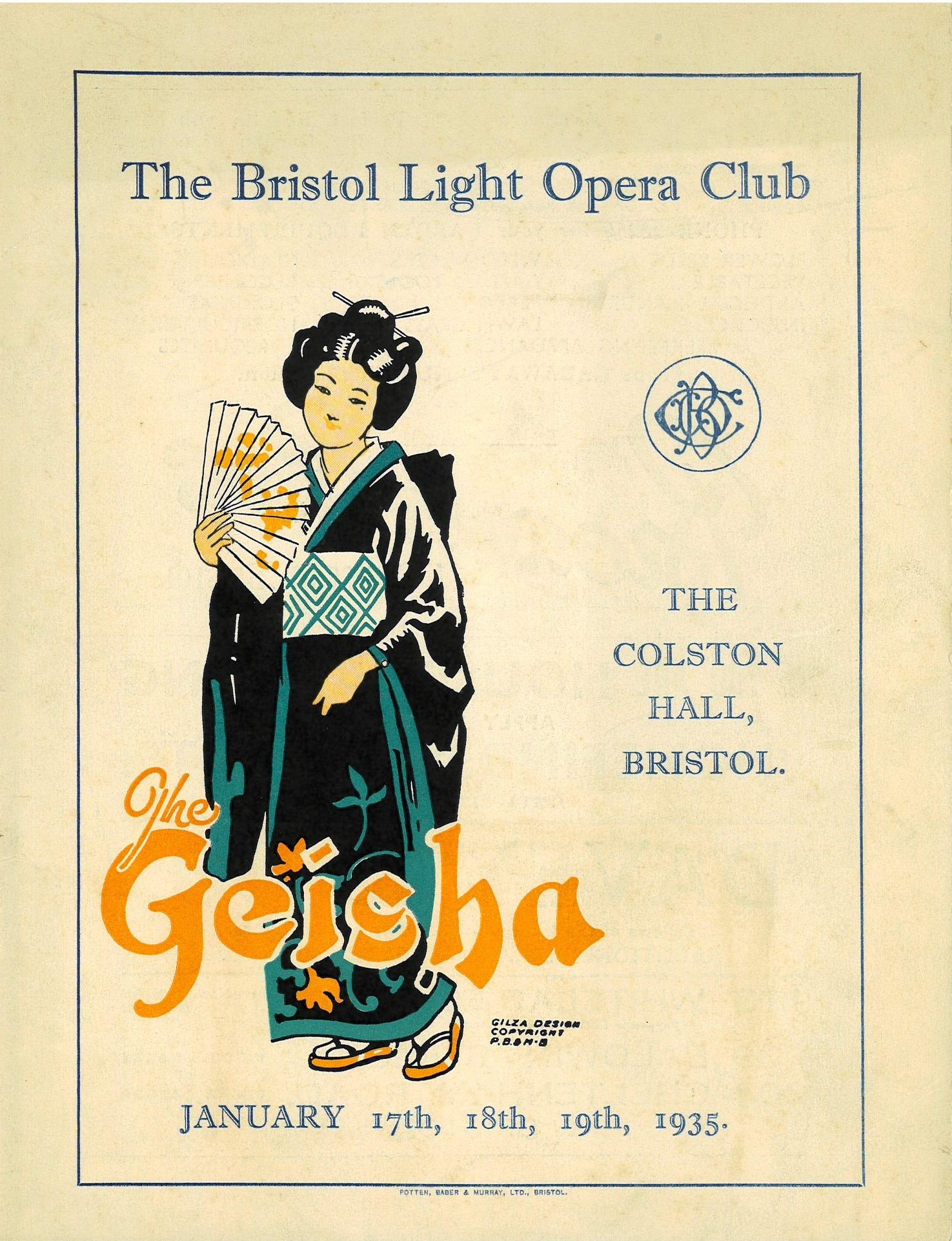 The Geisha (1935) programme cover
