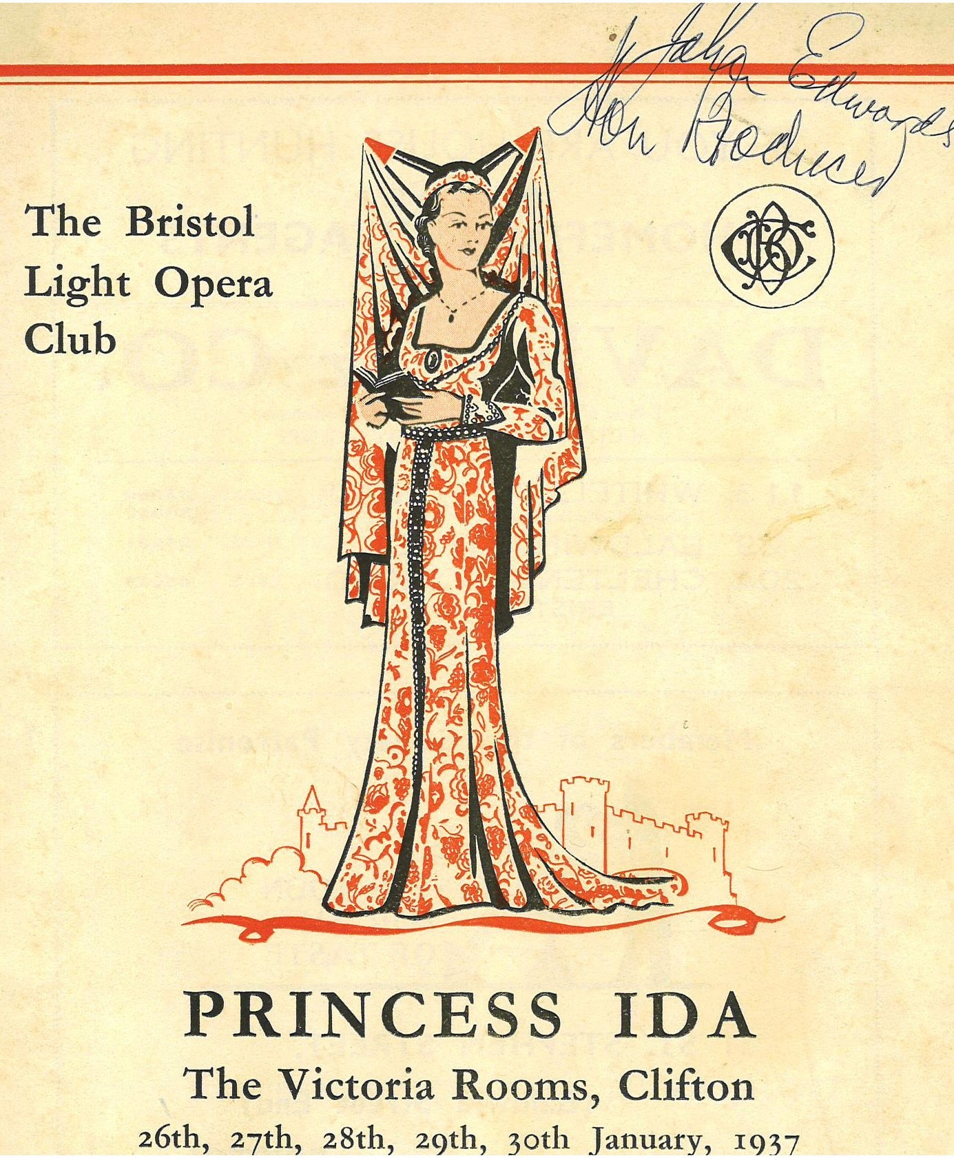 Princess Ida (1937) programme cover