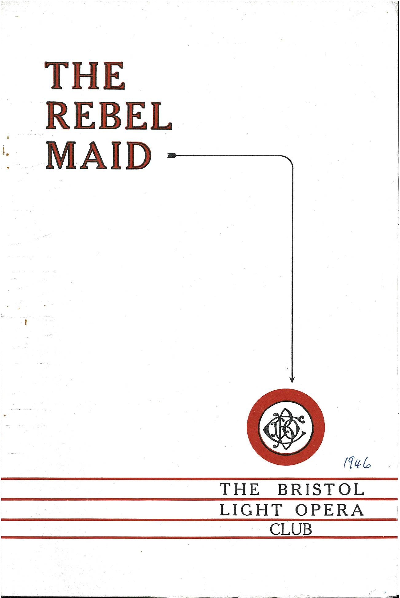 The Rebel Maid (1946) programme cover