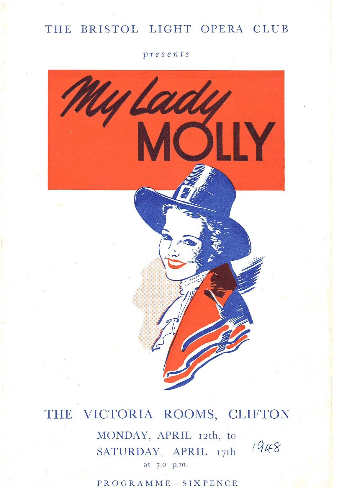 My Lady Molly (1948) programme cover