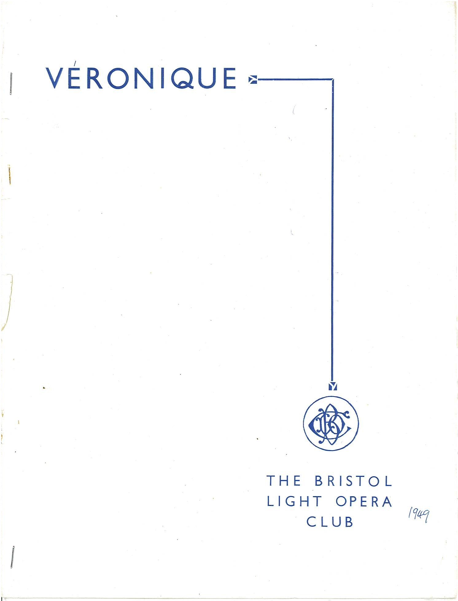 Véronique (1949) programme cover