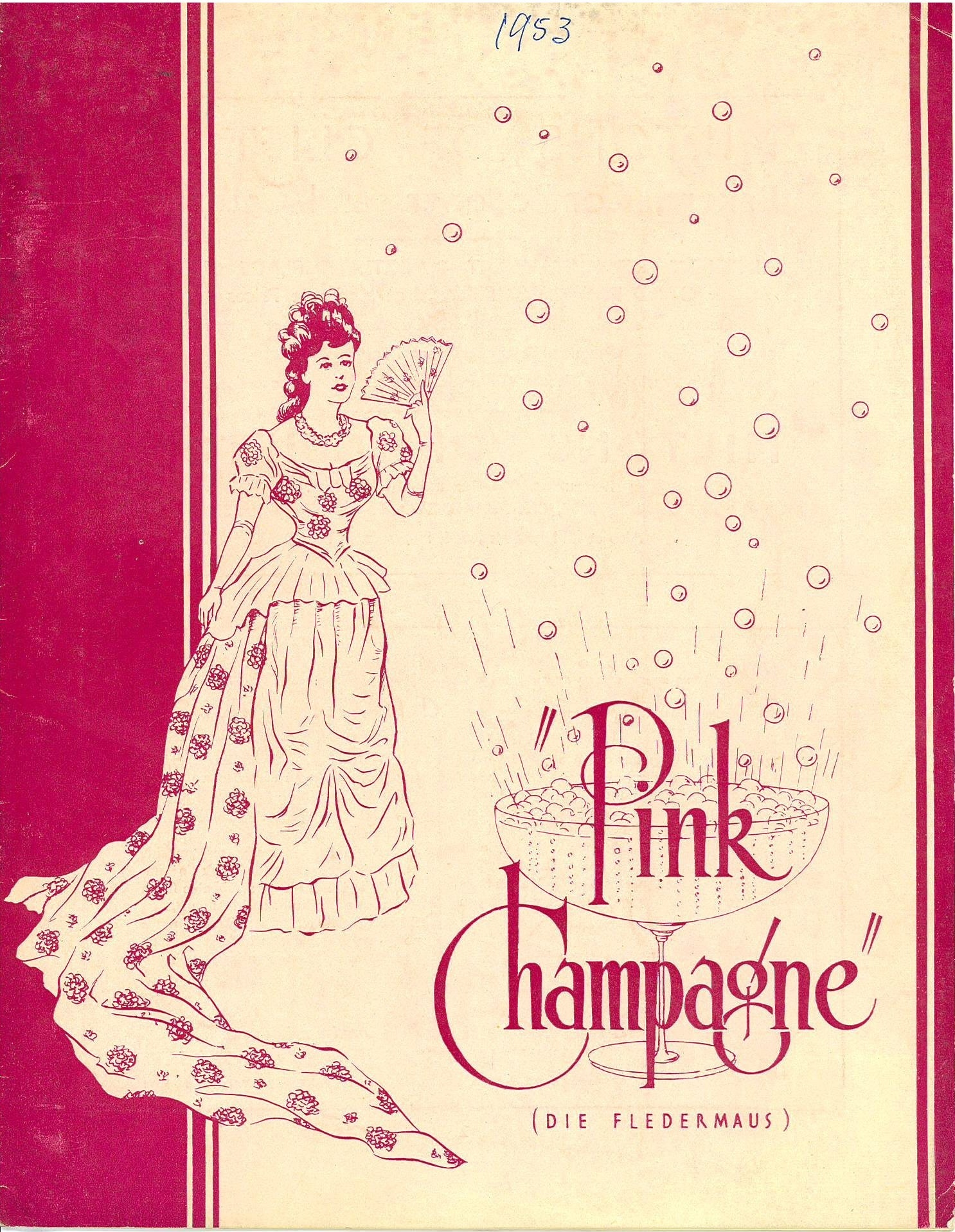 Pink Champagne (1953) programme cover