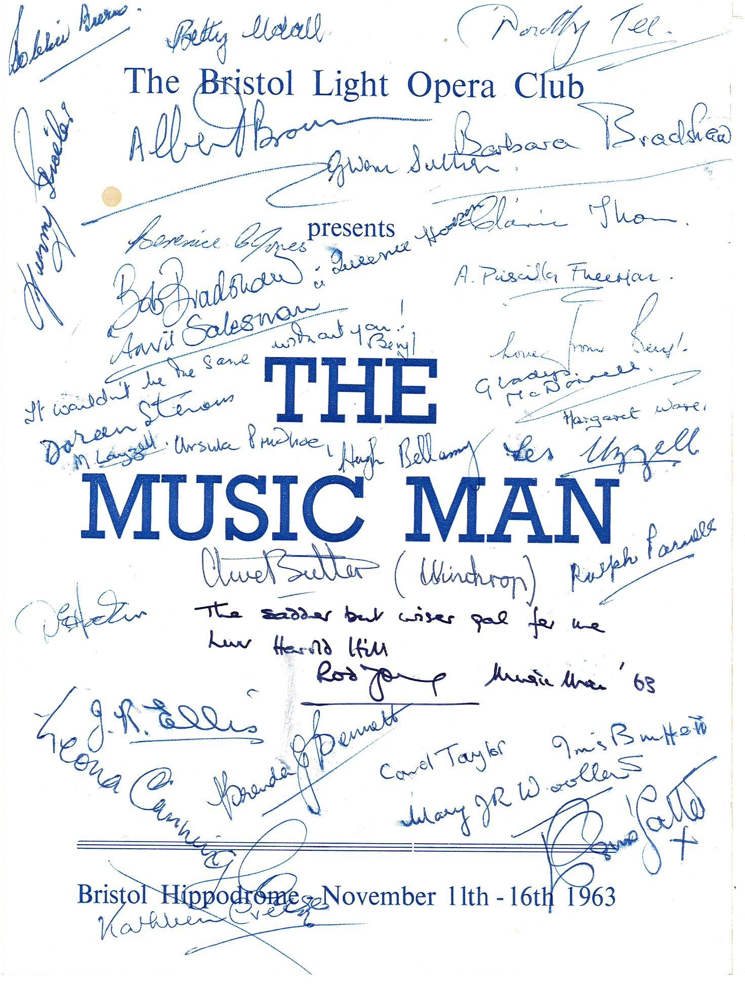 The Music Man (1963) programme cover