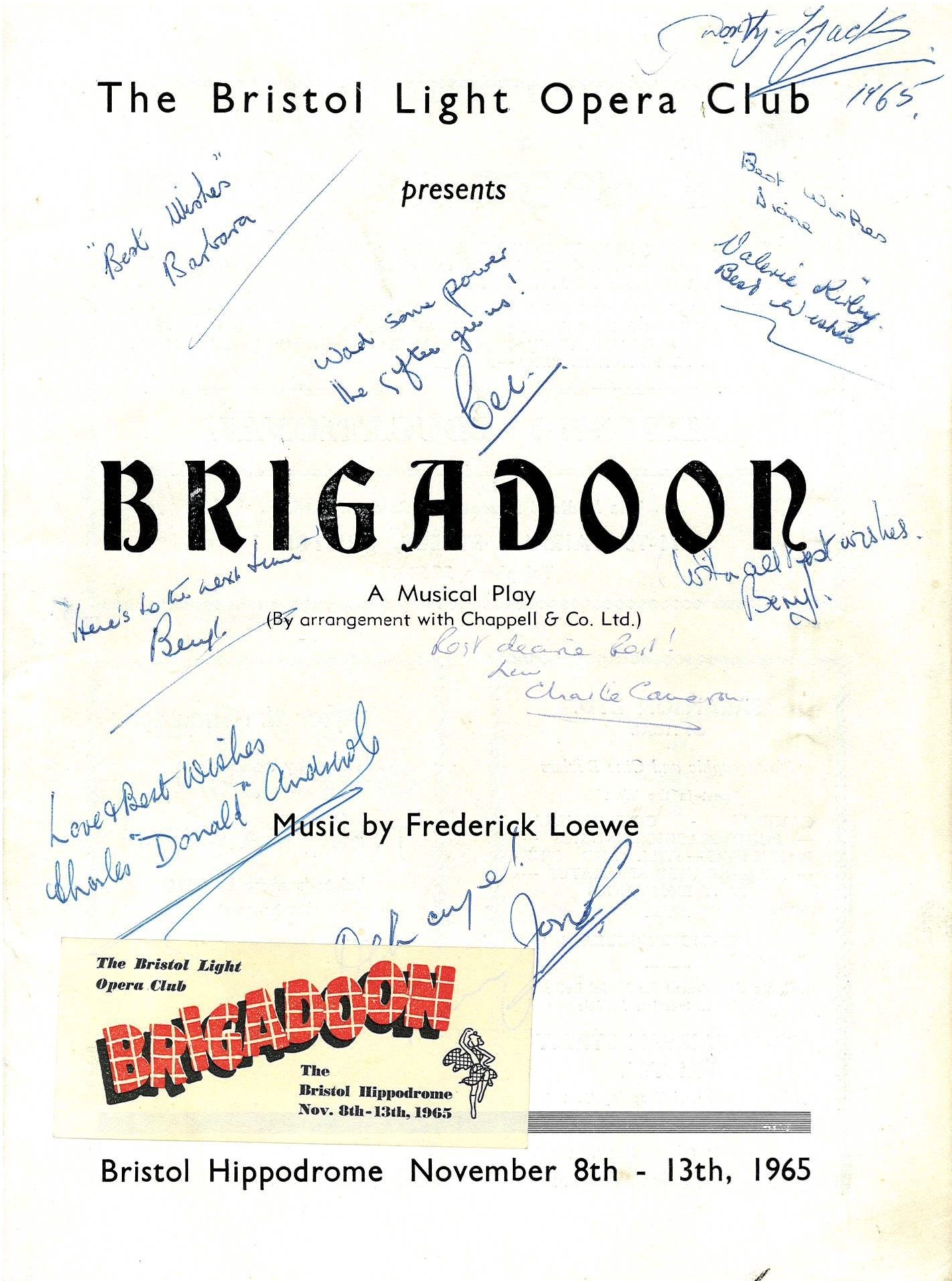 Brigadoon (1965) programme cover
