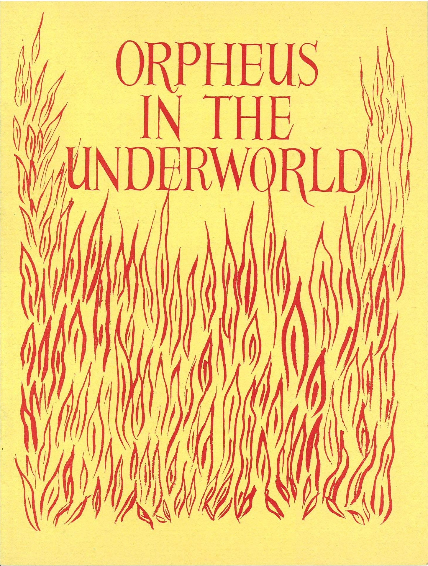 Orpheus in the Underworld (1967) programme cover