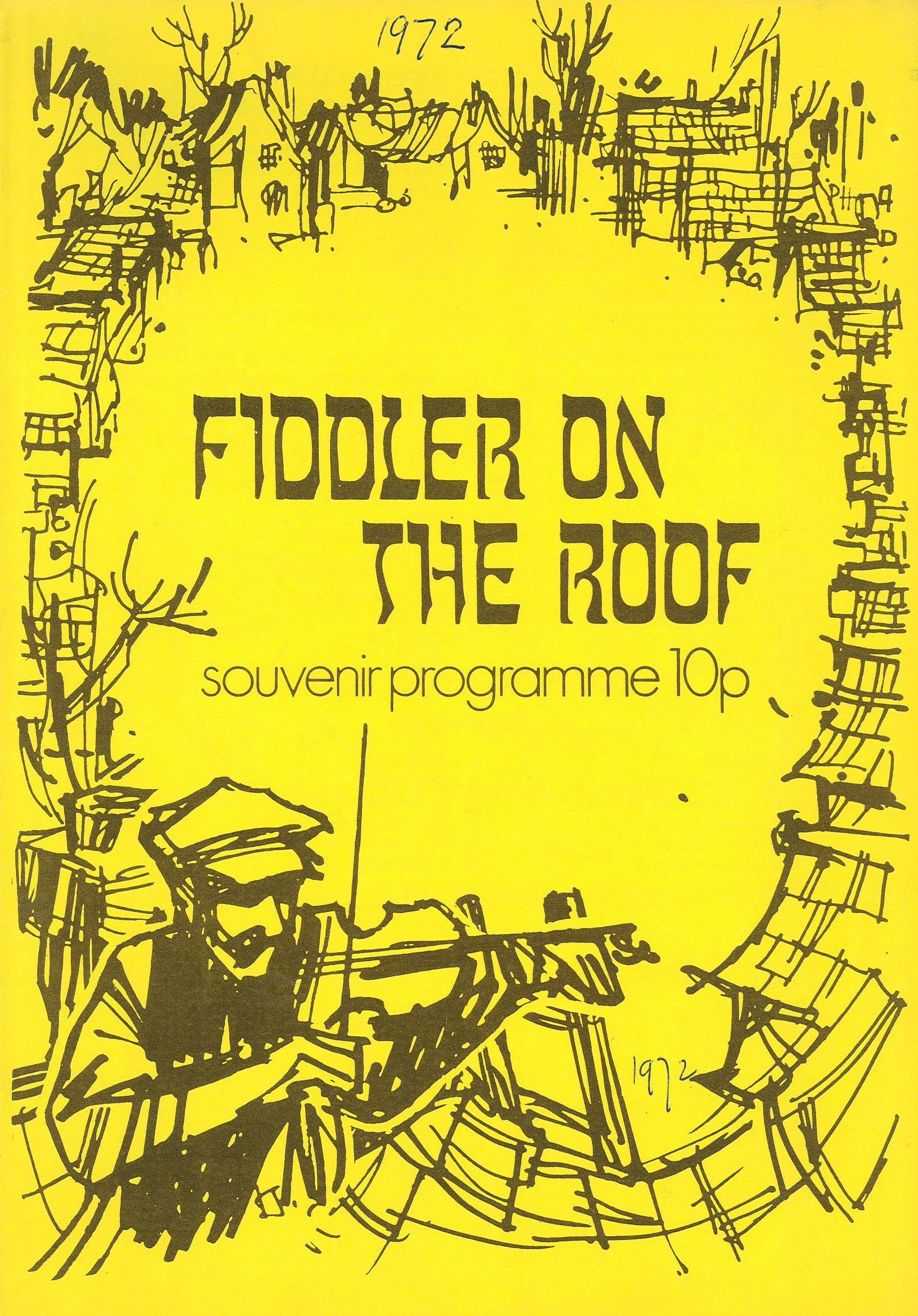 Fiddler on the Roof (1972) programme cover