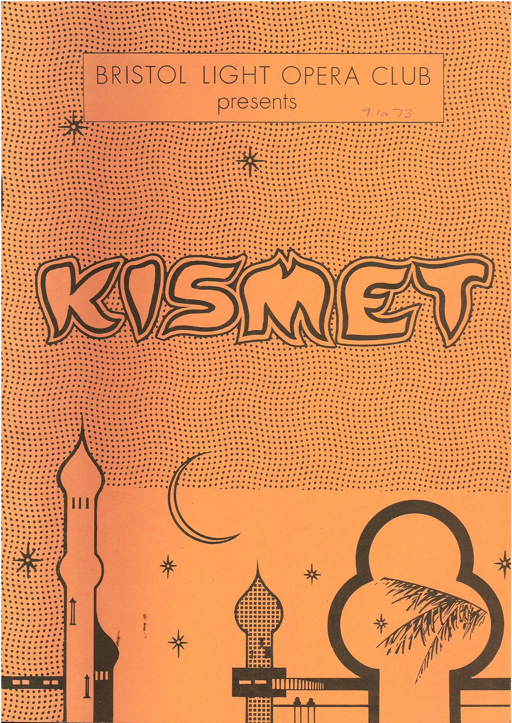 Kismet (1973) programme cover