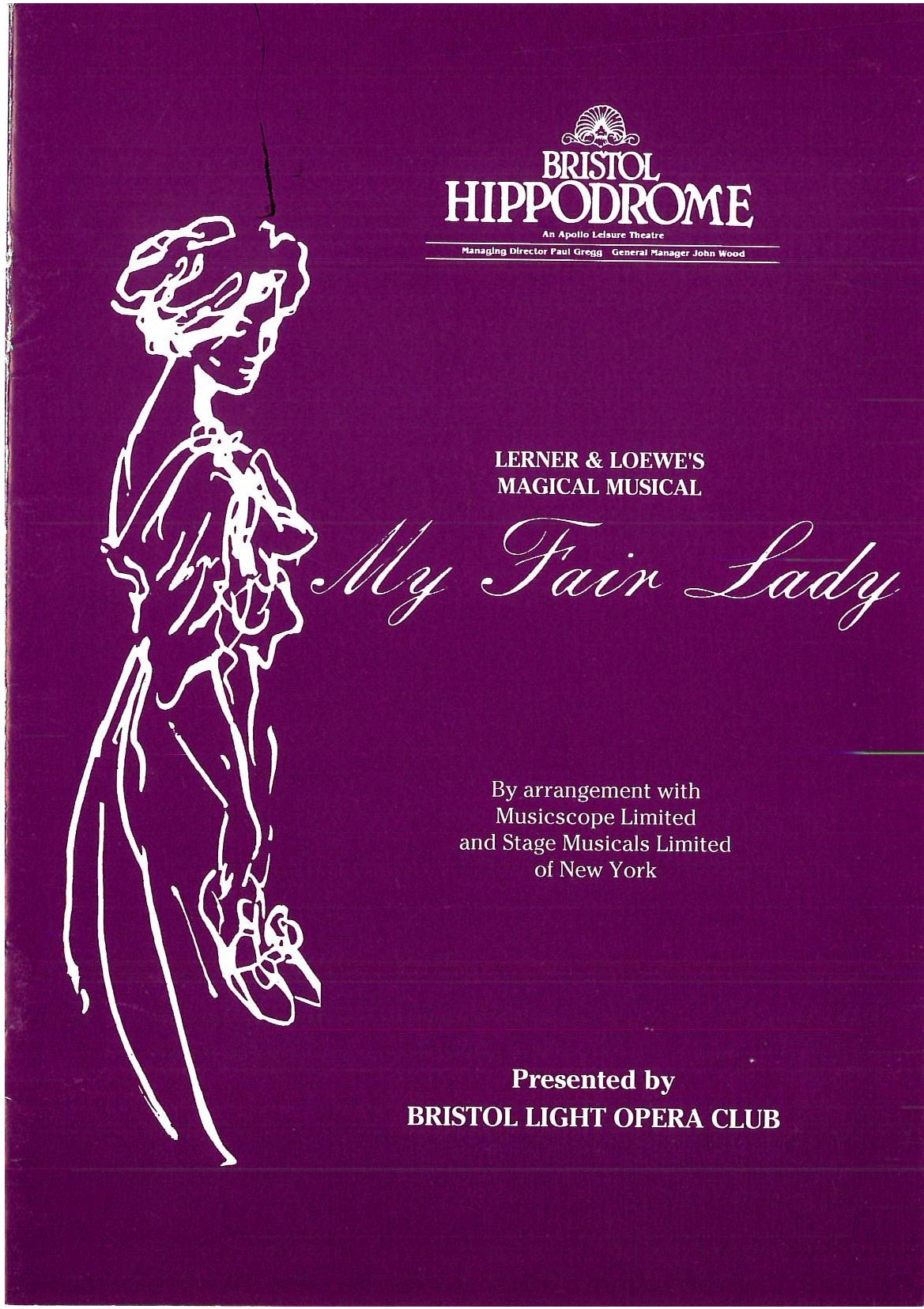 My Fair Lady (1989) programme cover
